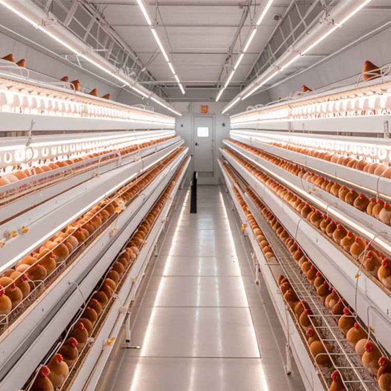 Toepassing van LED -lichtstrips bij het leggen van kippenfokkerij