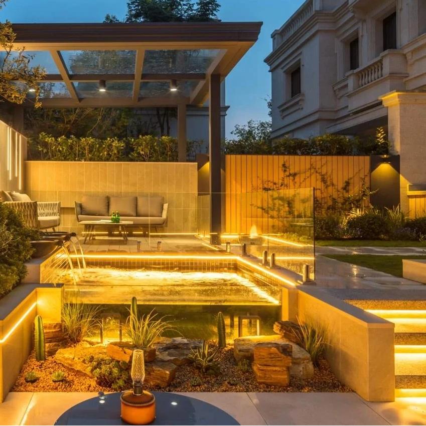 Patio waterdicht licht met kleurtemperatuurselectiehandleiding