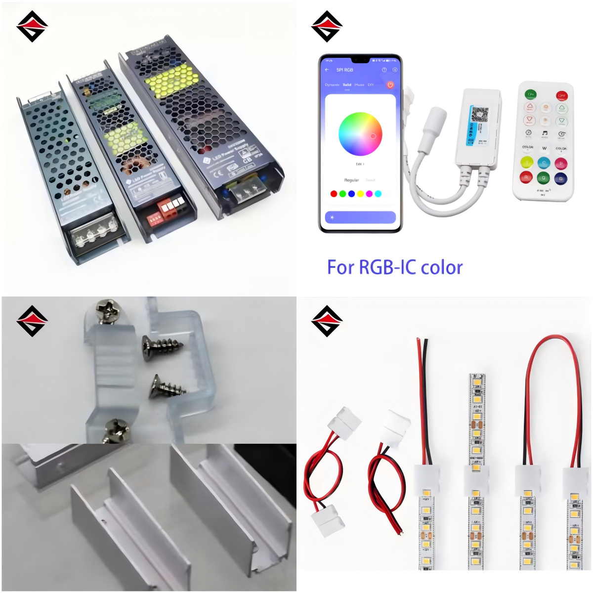Laten we eens kijken welke accessoires u nodig hebt voor LED -lichtstrips